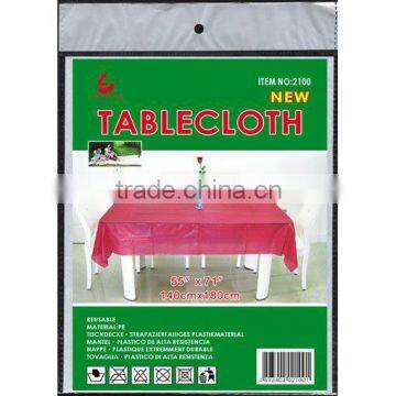 PEVA solid color table cloth