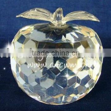 Hot Clear Crystal Handmade Apple Gift For Valentines Day