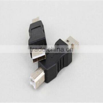 Black color USB 2.0 B to A male/male adapter top quality