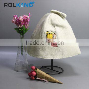 fashion customized sauna felt hat