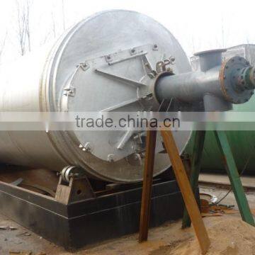 2014 Highest oil output produce waste tire pyrolysis plant with improved technology and simple carbon black screw discharge