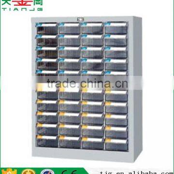 China TJG-CDH-440 High Quality Non-Slip Plastic PS 20 Drawer Cold Rolling Steel Spare Parts Cabinet Series