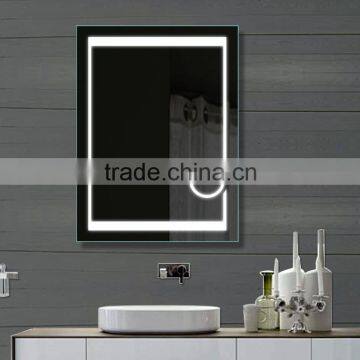 eBay Hot selling Illuminated bathroom mirror with manifying ,with led lights