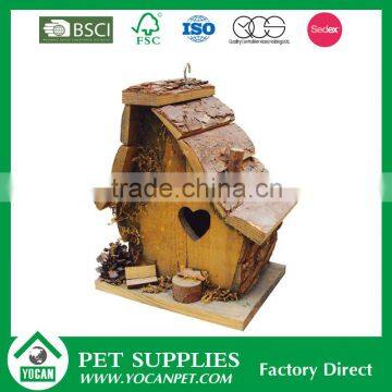 Wholesale Small Wood Crafts Pigeons Bird House