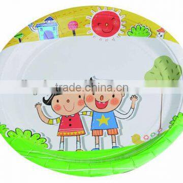8" Round Disposable Birthday Party Design Cardboard Plate photo-5