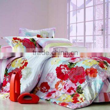 100% cotton bed sheet set duvet cover comforter set/elegant design/manufacturer