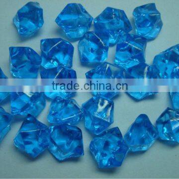 wholesale colored acrylic ice stone, royal blue