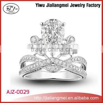 2015 Cheap New Design Beautiful Water Droplets Crown Ring