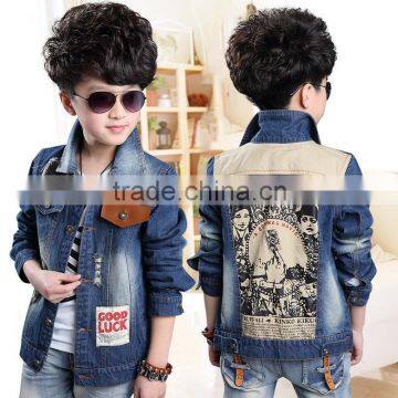 new design outwear fashion jean jackets for boys