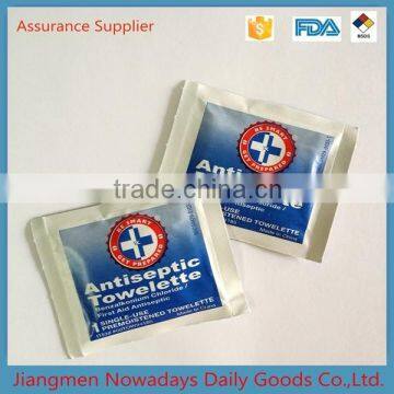 China made Benzalkonium Chloride Antiseptic Towelette