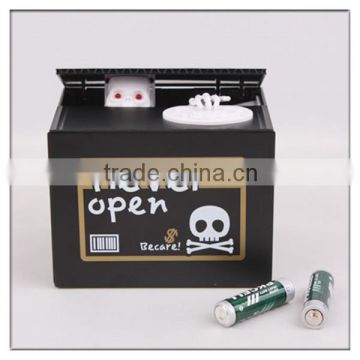 2015 trending hot products Skull Stealing Coin box Piggy Banks