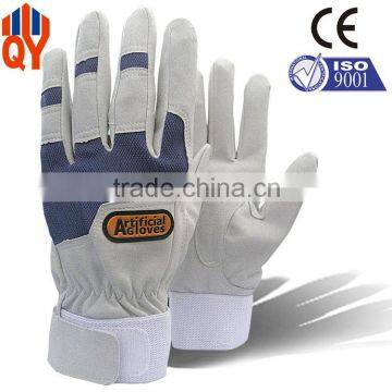 Artificial Leather Thin Cross Fit Safety Work Gloves