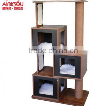 BSCI QQ-pet Factory Manufacture Wholesale Low Price Wooden Cat Tree/Cat Tree