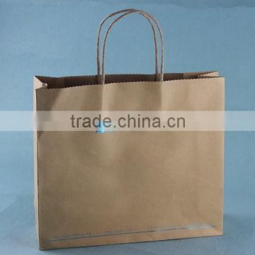 Custom Brown Kraft Paper Bag Wholesale with Hemp Handle