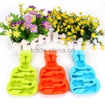 Kids Guitar Shaped Silicone Ice Cube Molds Tray photo-3