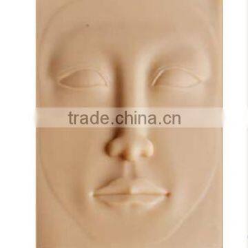 Tattoo Silicone Permanent Makeup Mannequin Head ,Permanent Makeup Practice Skin 3D Rubber Tattoo Practice Skin photo-2