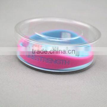 Fashion Pure Strength Rubber Bracelet Adjustable Silicon Wristband photo-4