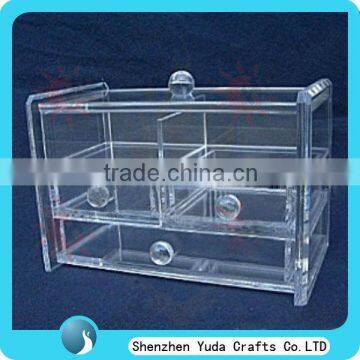 Free Standing Clear Acrylic Home Decoration Storage Case Acrylic Organizer Drawer Case