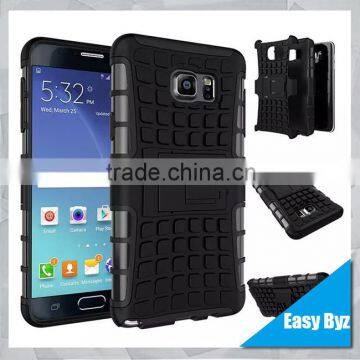 New Arrival Heavy Duty Rugged Hybrid Tpu pc Case for Samsung Galaxy Note 5 With Kickstand