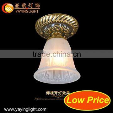 living room bedroom lighting aisle balcony antique copper glass ceiling lamps