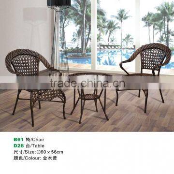 outdoor rattan chair and table sets for garden furniture