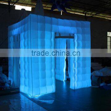 LED inflatable octagon photo booth enclosure wall for sale