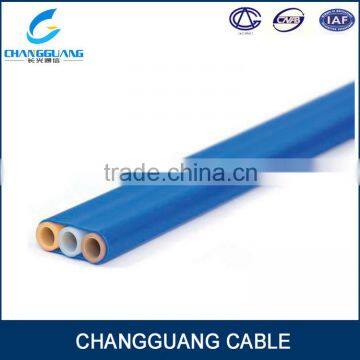 HDPE flat style thicker jacket outdoor fiber optic cable microduct