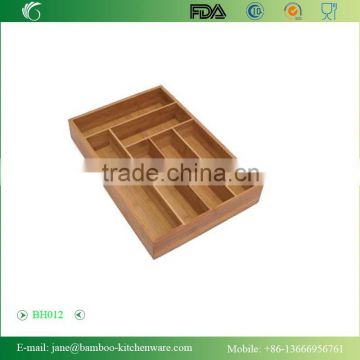 Bamboo profundo Cutlery Organizador