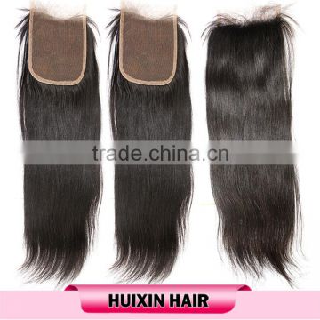 8A Brazilian Virgin Hair Straight Full Lace Closure 4x4 Straight Lace Closure