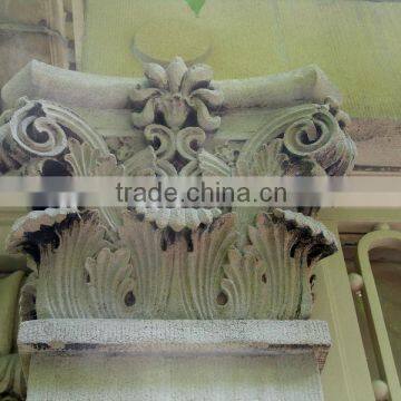 stone marble hand carving corner brackets for home decoration