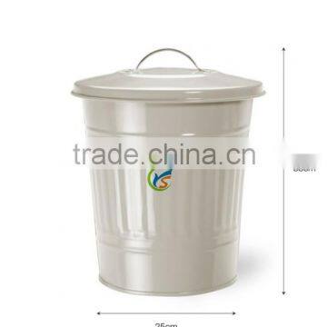 Clay Colored Galvanised Steel Mini Composting Container