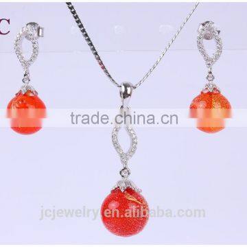 Silver 925 Jewely Set Necklace Essential Oil Necklace wholesale