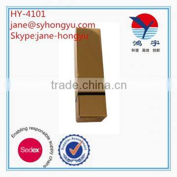Big High Class Square Shiny Gold Make Your Own Lipstick Tube