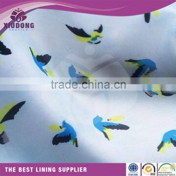 polyester printed taffeta fabric print lining fabric for suit