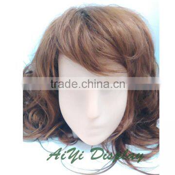 Skin color Female Mannequin Head For Wig Sunglass Scarf Jewelry Hat Display