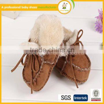 Wholesale Shoes Soft Genuine Leather Cotton Yarn Baby Shoes for in Spanish photo-2