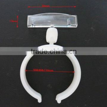 display plastic sign holder pop clips on wire