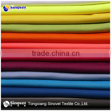 fresh 100%polyester sport knit two color bright birds eye fabric