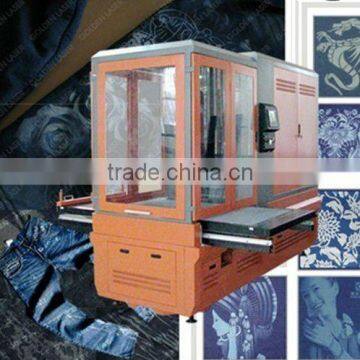 Galvanometer Jeans Denim Laser Engraver Machine