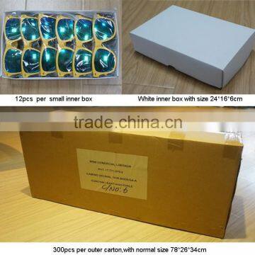 2015 Newest Good Price High Quality and Hot Popular Half Frame With Big Temple Punk Rivet Party Glasses