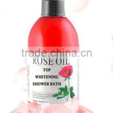 rose oil supreme white shower bath guangzhoutop quality shower gel clearasil bath OEM factory in china baby body wash shower