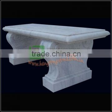 Hand Carved White Marble Table