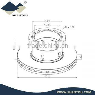 Truack Brake Disc PAK3.546