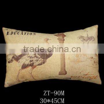 Nature Linen Material Custom Size And Printed Pillow Cover photo-5