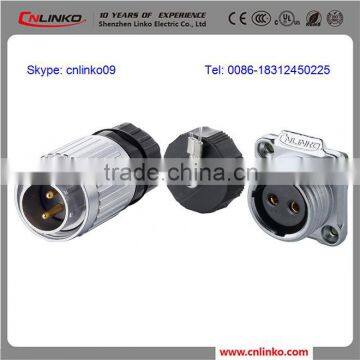 CNLINKO YW20 serials waterproof pin connector for industry equipment