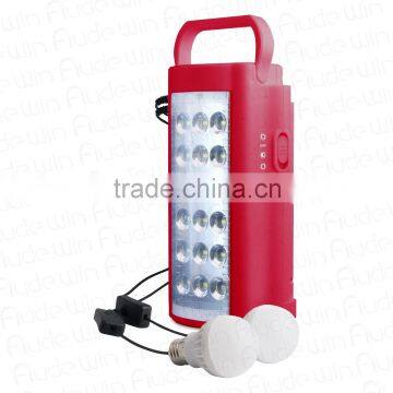 18 SMD Emergency Light With USB Output & DC Input & 3 DC Output & 2 BULB Model S1048