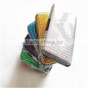 crystal aluminum credit card holder with rhinestone,plastic credit card case