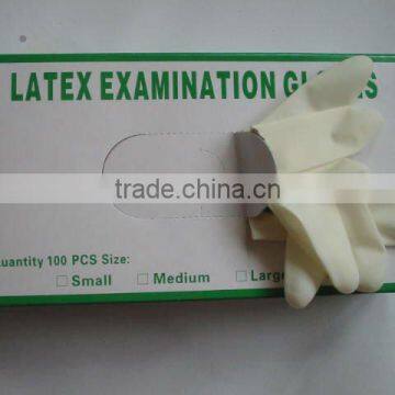 CE Approved AQL1.5 Coloured Disposable Examination Used Latex Examination Glove Powder-free ( IS09004)