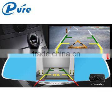 4.3" Full HD 1080P dual camera car recorder,dual lens car camera dvr video recorder supporting motion detection