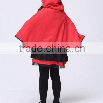 Girls Halloween Costumes Little Red Riding Hood Dress Cosplay Stage Wear Clothing Sets Kids Party Fancy Ball Clothes photo-5